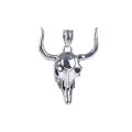 Vintage Bull Head Edelstahlschmuck Titanium Stahl Anhänger Silberschmuck Halskette